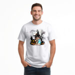 French Bulldog Witch Halloween Shirt Funny Pumpkin Dog Halloween Graphic Tee Shirt Apparel