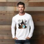 French Bulldog Witch Halloween Shirt Funny Pumpkin Dog Halloween Graphic Tee Shirt Apparel