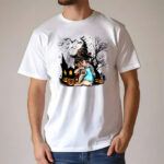 French Bulldog Witch Halloween Shirt Funny Pumpkin Dog Halloween Graphic Tee Shirt Apparel