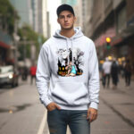 French Bulldog Witch Halloween Shirt Funny Pumpkin Dog Halloween Graphic Tee Shirt Apparel