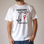 I Asked Santa For A True Friend So He Sent Me A French Bulldog T-Shirt True Friend Frenchie Tee