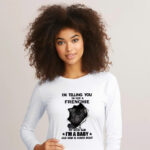 Im Telling You Im Not A French Bulldog T-Shirt Fluffy French Bulldog For Sale Gift For Friend Dogs Lovers