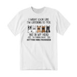 In My Head Im Thinking About Getting More Frenchies Shirt Dog Lover French Bulldog T-Shirt
