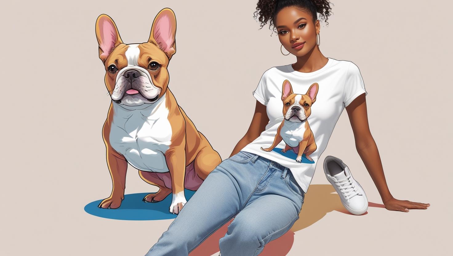 A Statement of Personality on the Frenchie Bulldog T-Shirt